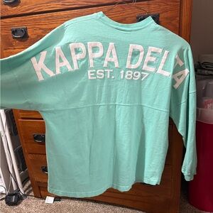 Kappa Delta Spirit Jersey Light Green Casual Tee